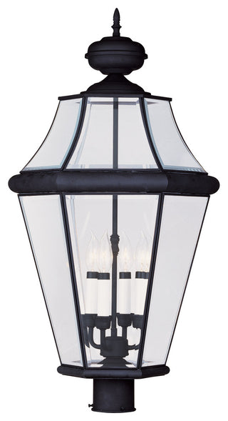 Georgetown Outdoor Post Head, Black