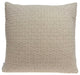 20" X 7" X 20" Decorative Transitional Tan Pillow Cover With Poly Insert