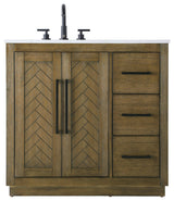 Elegant Lighting VF29036 Chase 36" - Hazel Oak