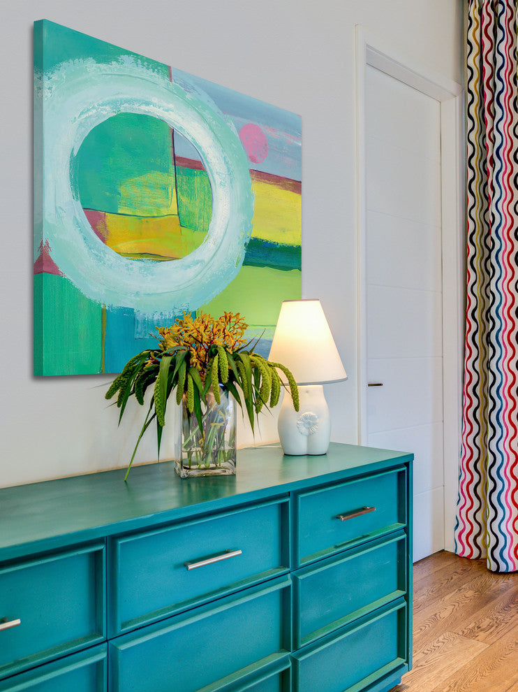 "Energy Wave II" Painting Print on Canvas by Julie Joy