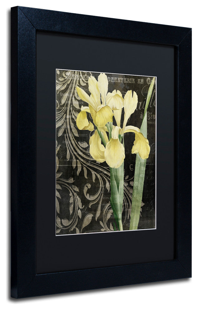 Color Bakery 'Ode To Yellow' Matted Framed Art, Black Frame, Black Mat, 11x14