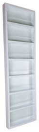 Meadow On the Wall Spice Rack 48"h x 11"w x 4.5"d, White Enamel