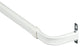Kenney KN511 Heavy Duty Single Curtain Rod, White, 28" - 48"
