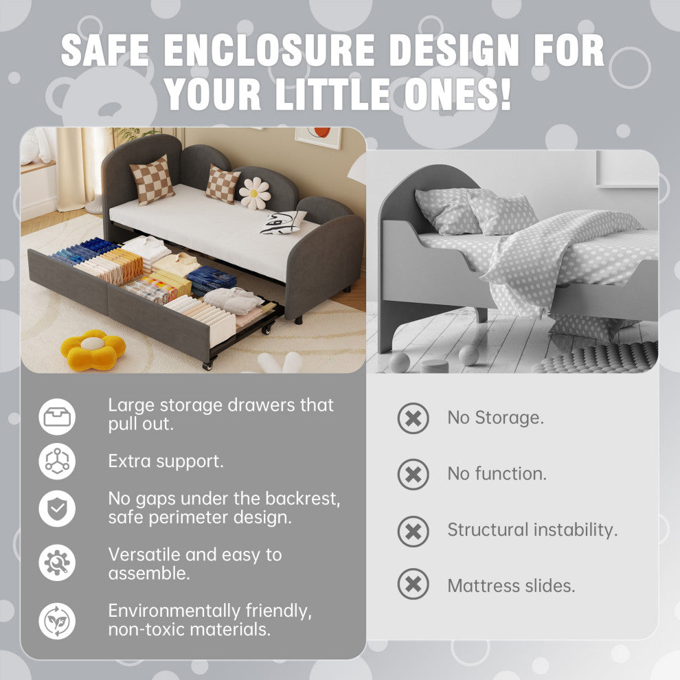 Gewnee Twin Size Twin Size Bed frames