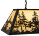 36L Tall Pines Oblong Pendant