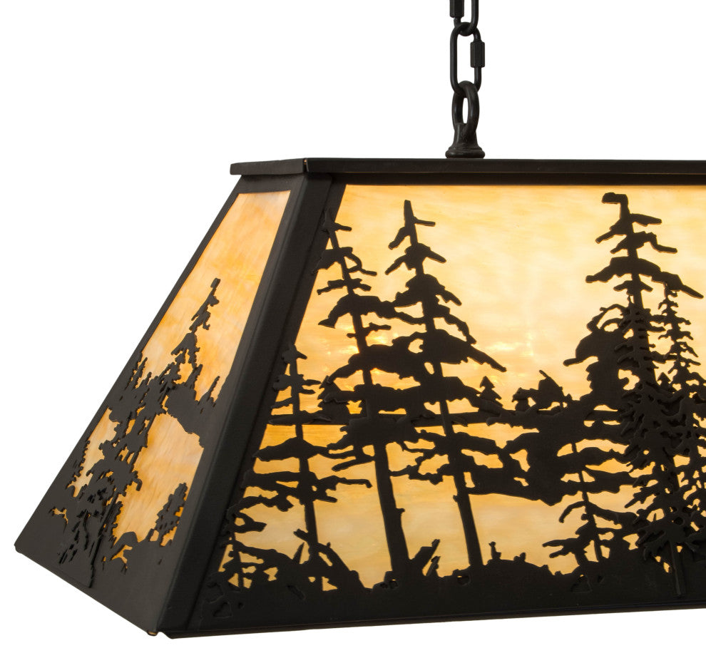 36L Tall Pines Oblong Pendant