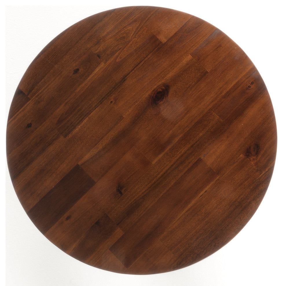 GDF Studio Tanzania Rich Mahogany Wood End Table