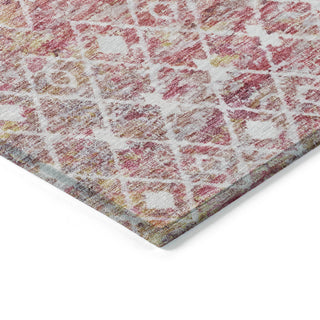 Machine Washable Indoor/Outdoor Chantille ACN1638 Pink 1'8" x 2'6" Rug
