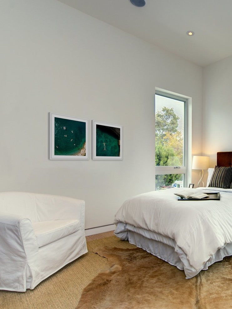 "Self Subsistent" Framed Painting Diptych, 48"x24"