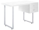 White Turn Office Desk
