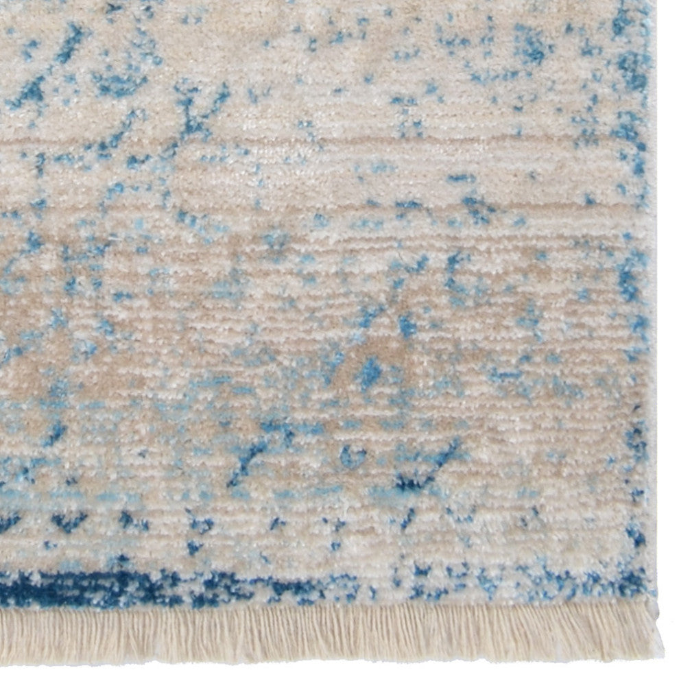 MACHINE MADE POLYESTER AREA RUGS  -Blue Color, Oriental ,Rugs for Living Room