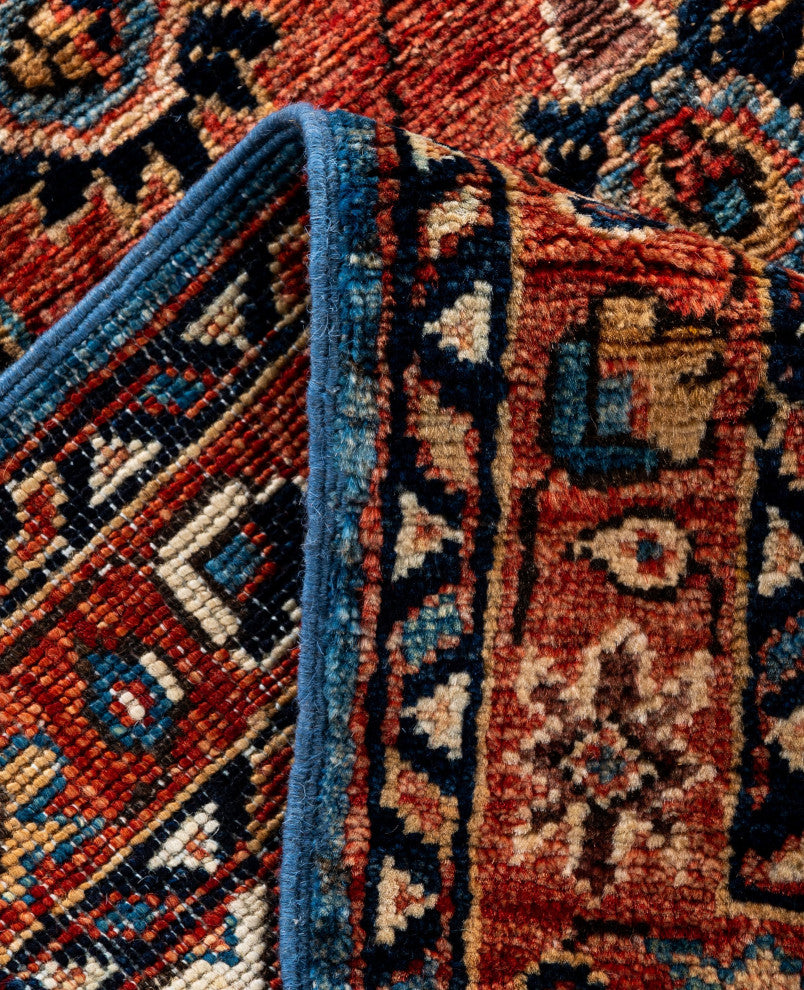 Serapi One-of-a-Kind Hand-Knotted Area Rug Light Blue, 3'0" x 5'4"