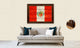 Philippines Country Textured Flag Print With Brown Gold Frame, 23"X33"