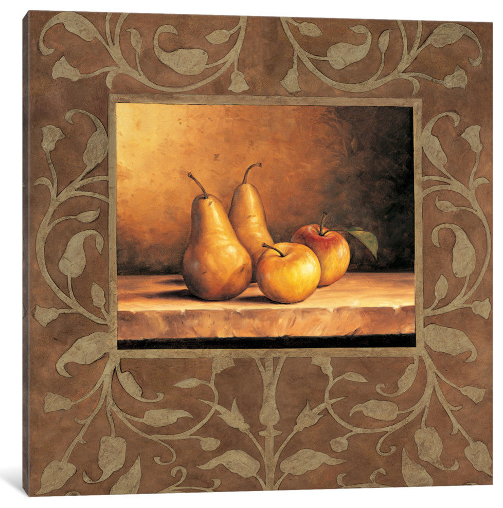 "Pears And Apples" by Andres Gonzales, Canvas Print, 26"x26"
