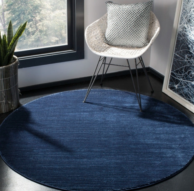 Safavieh Vision VSN606 Rug, Navy, 3'x3' Round