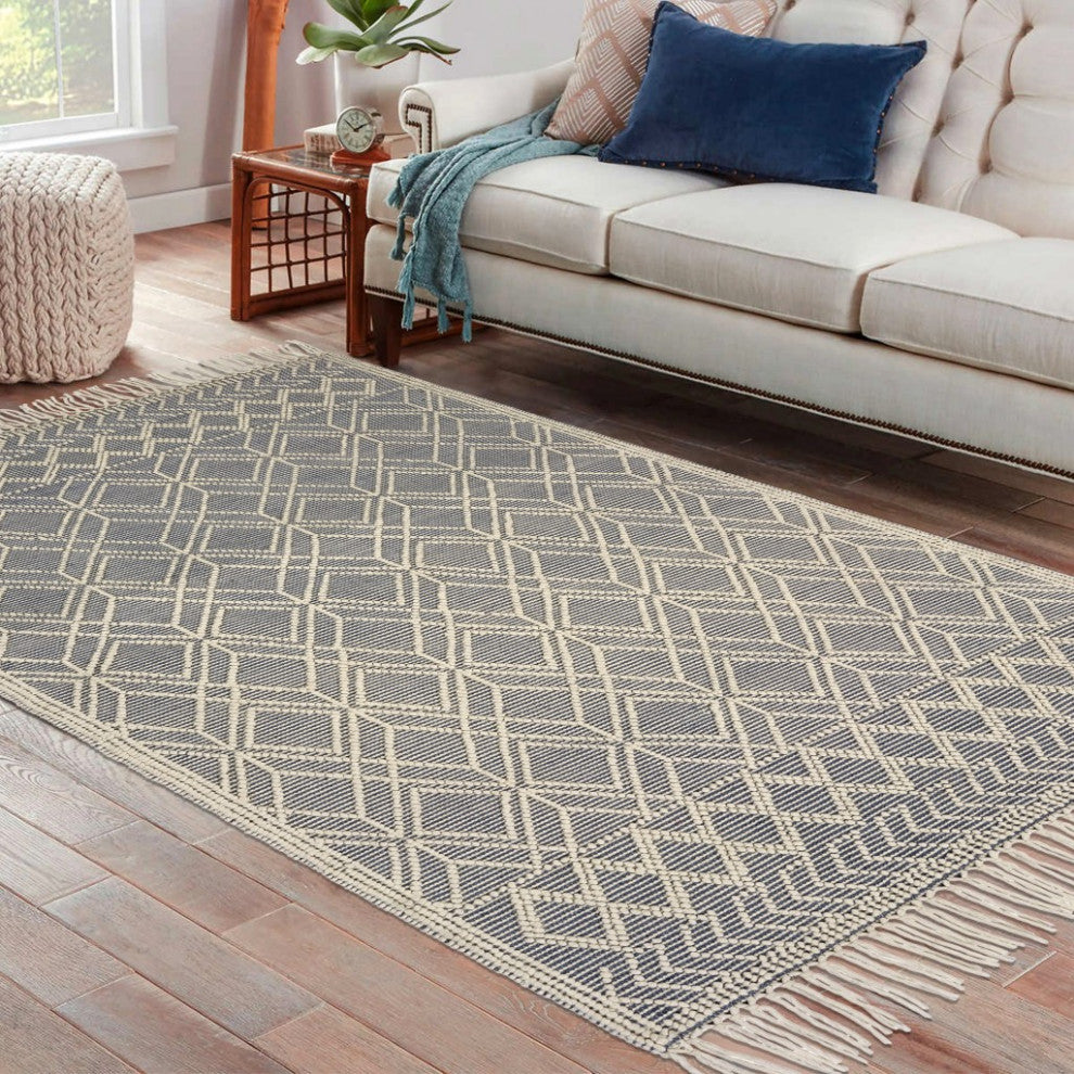 5" x 7" Gray Modern Bohemian Area Rug