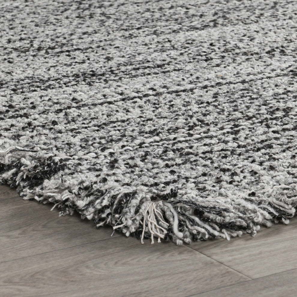 Bradbury Solid Wool Blend Area Rug by Kosas Home, Gray, 9x12