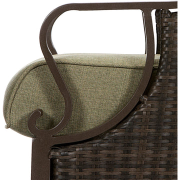 Saratoga Outdoor Luxury Recliner, Vintage Meadow