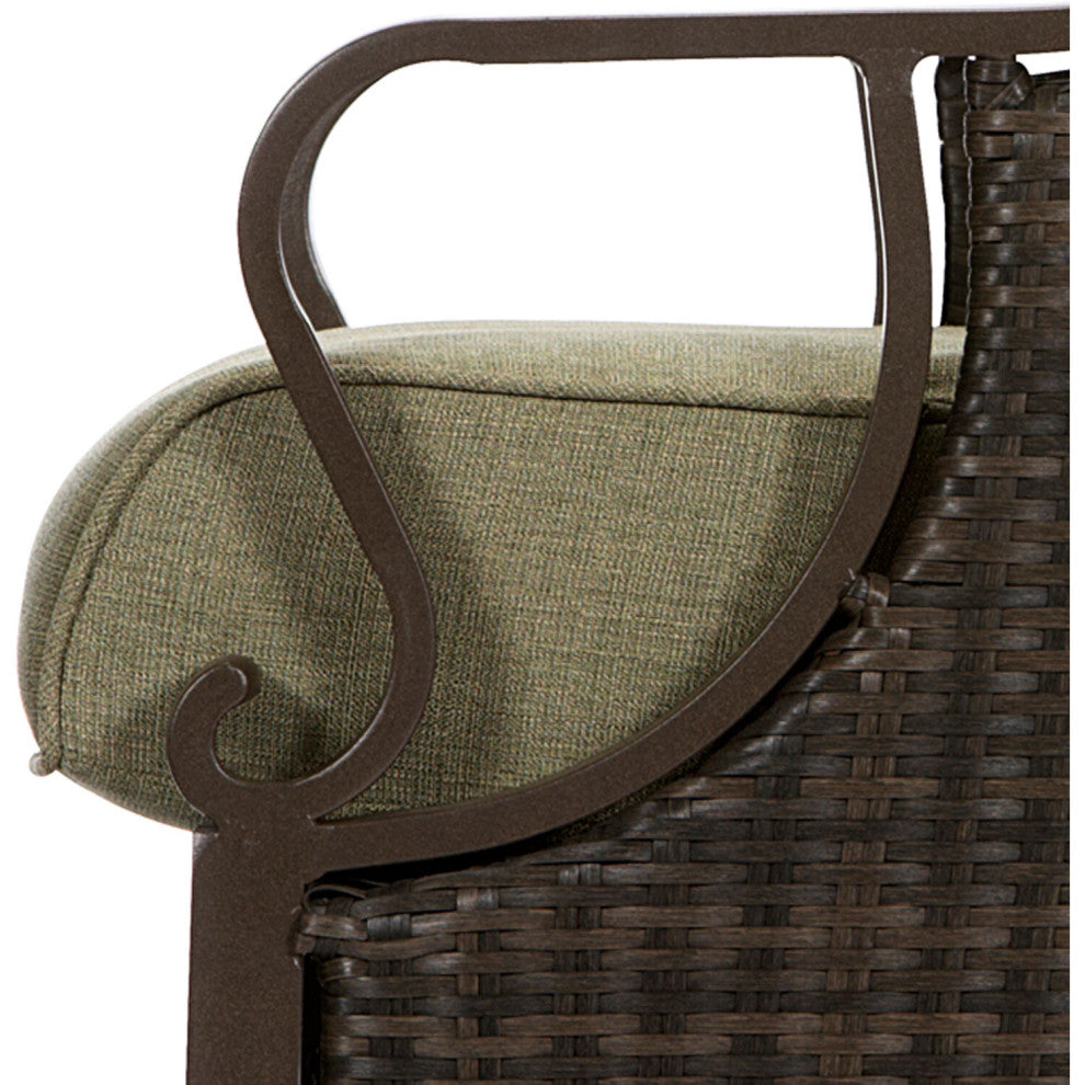 Saratoga Outdoor Luxury Recliner, Vintage Meadow