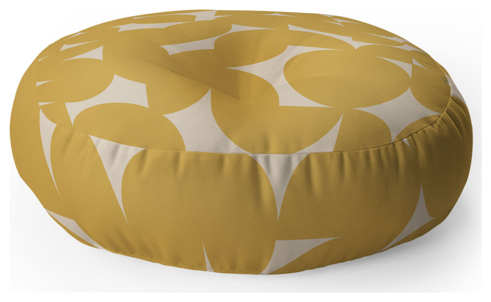 Colour Poems Abstract Shapes Collage IV Floor Pillow Round