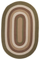 Colonial Mills Brooklyn BN69 Moss Indoor/Outdoor Area Rug, Oval 8'x11'