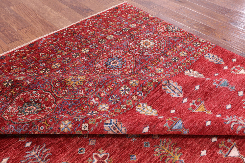 8' 1" X 10' 6" Khorjin Super Kazak Hand-Knotted Rug Q5499