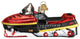 Old World Christmas 46074 Snowmobile Blown Glass Ornament