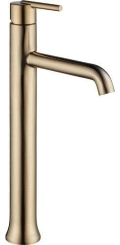 Delta Trinsic Single Handle Vessel Bathroom Faucet, Champagne Bronze, 759-CZ-DST