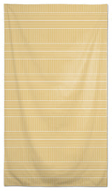 Alternating Stripes Yellow 58x102 Tablecloth