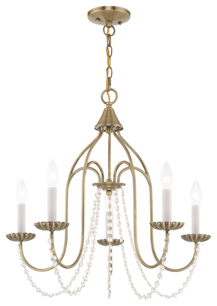 Livex Lighting Antique Brass 5-Light Chandelier