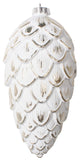 Vickerman Mt202438 8" Champagne Brushed Pinecone Christmas Ornament, Pack of 2