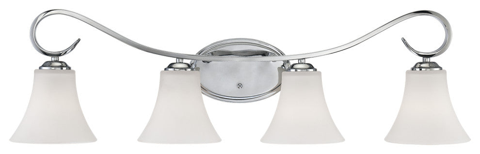 Millennium 284-CH Four Light Vanity, Chrome Finish