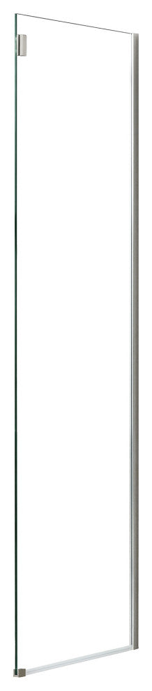Bel Soft-Close Satin Nickel 48" Frameless Sliding Soft Close Shower Door
