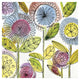"Watercolor Flowers" Digital Paper Print by Anne Tavoletti, 26"x26"