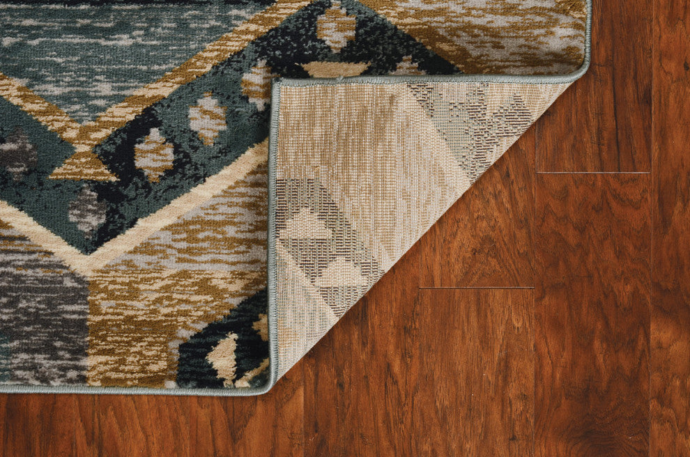 KAS Chester 5637 Seafoam Woodlands Area Rug, 8'x10'
