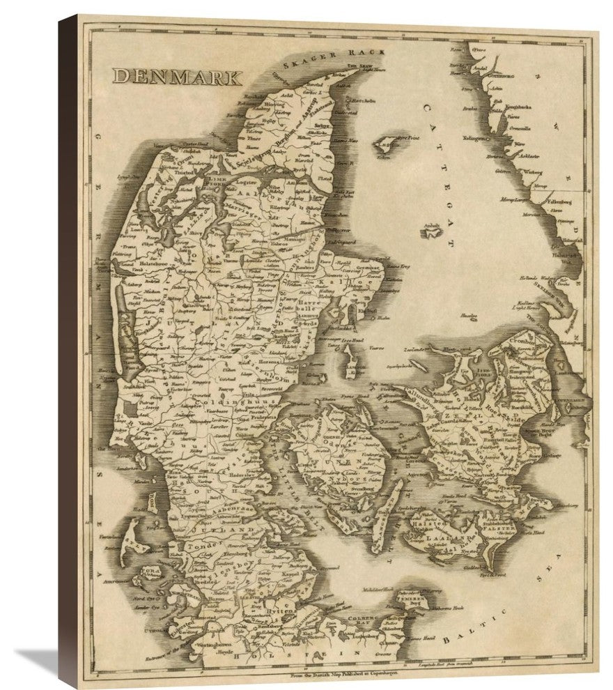 "Denmark, 1812" Stretched Canvas Giclee by Aaron Arrowsmith, 24"x30"