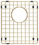 50/50 Double Bowl Sink Bottom Matte Stainless Steel 2 Grids, Matte Gold, 16x14