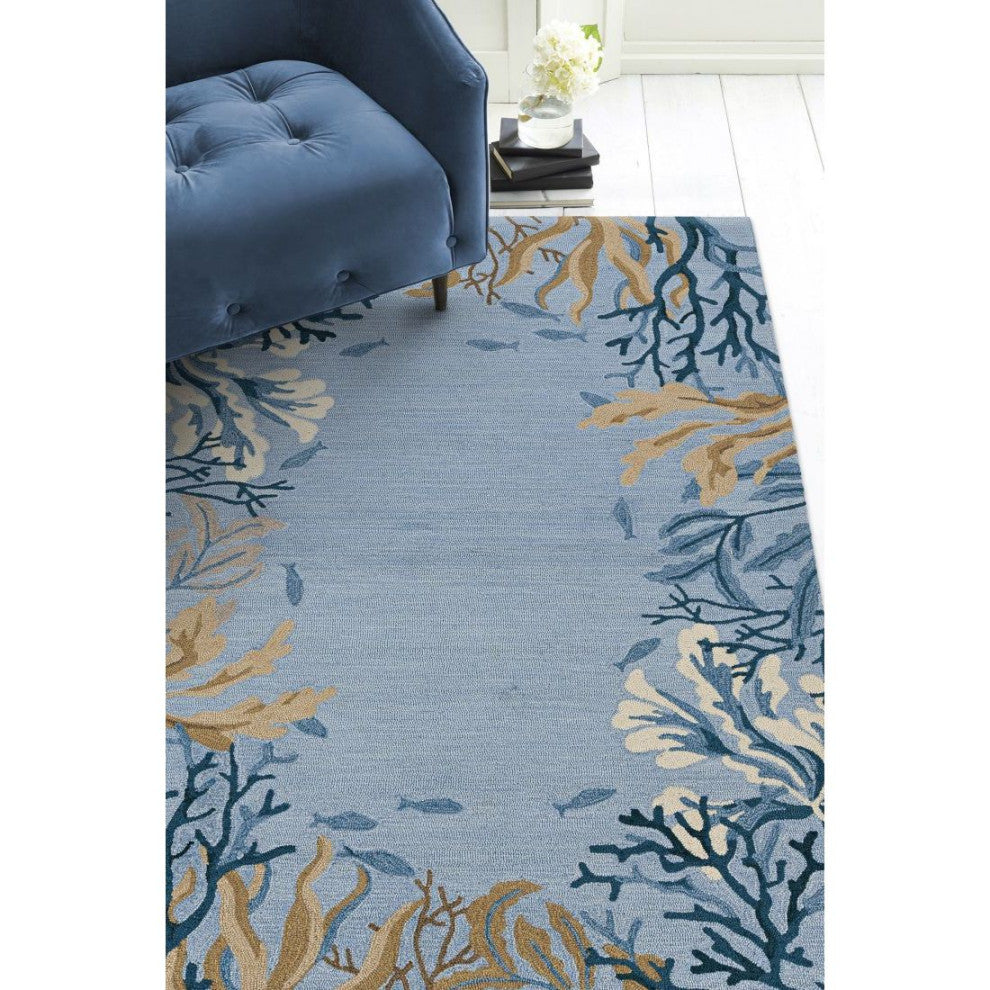 KAS Sonesta 2020 Steel Blue Lagoon Area Rug, 4'x6'