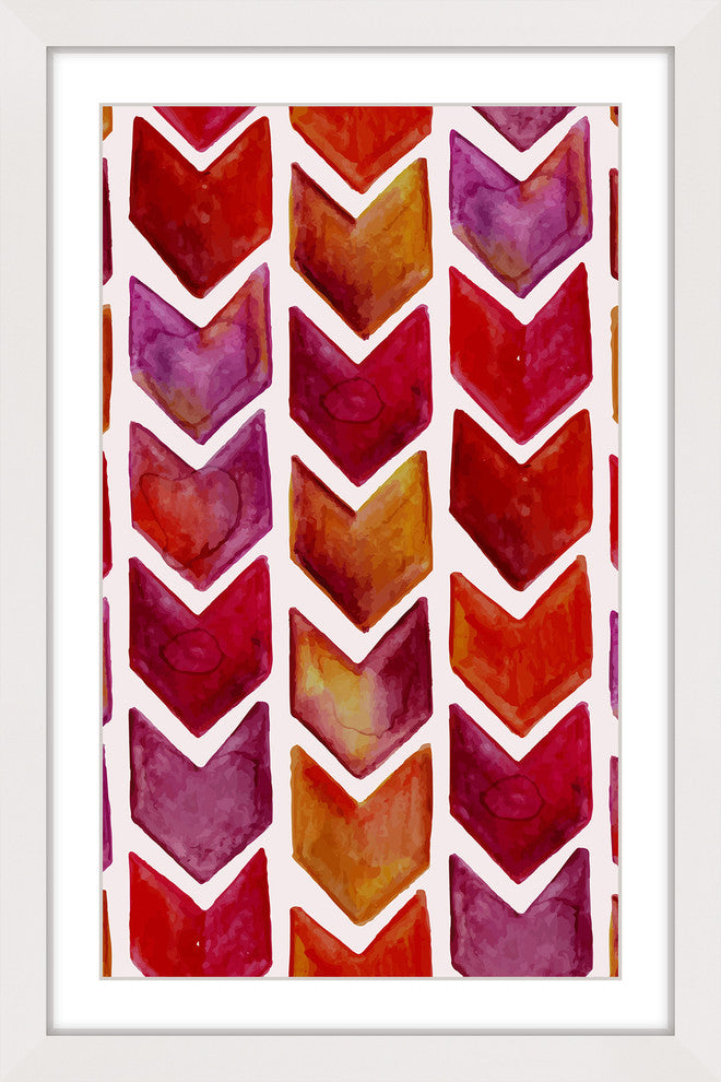 "Falling Peacock" Framed Art Print