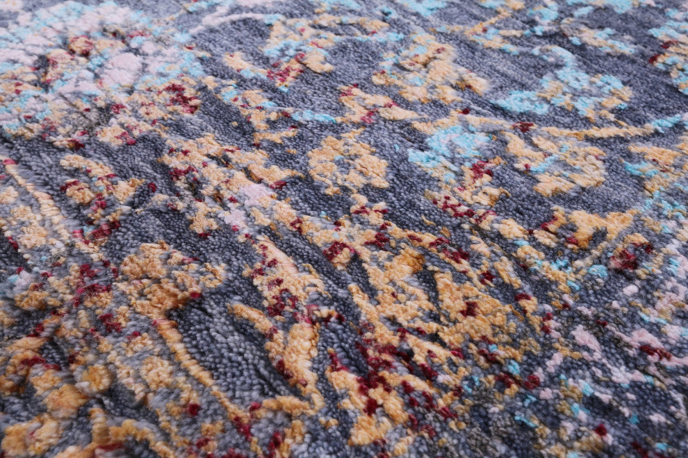 2' 7" X 12' 4" Runner Persian Handmade Wool and Silk Rug Q11833