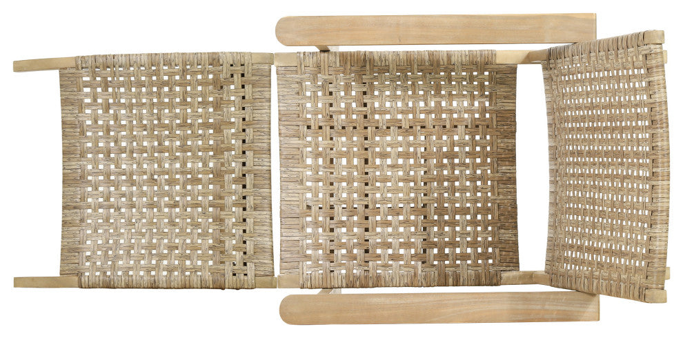 Arlost Outdoor Wicker Lounge Chair With Ottoman, Set of 2