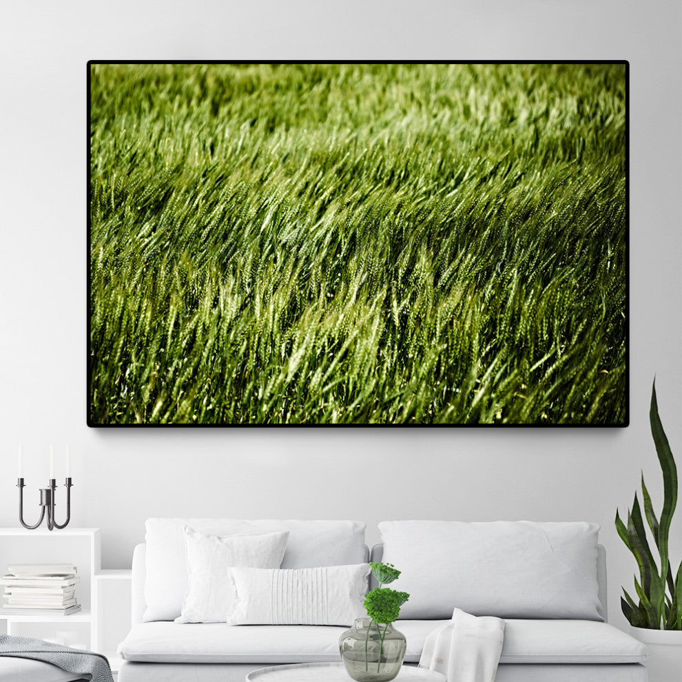 "Grass II" Oversized Framed Canvas, 40" X 60"