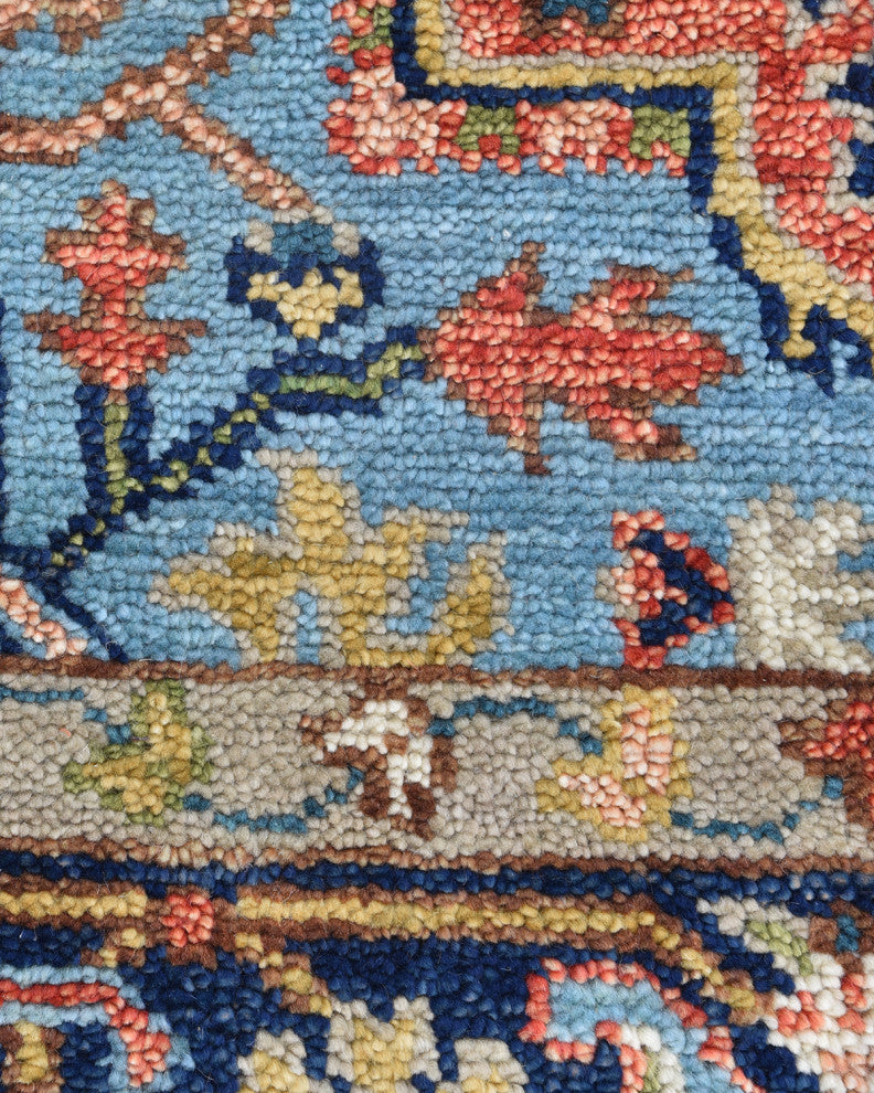 Miranda Handmade Area Rug, Red, 9x12'