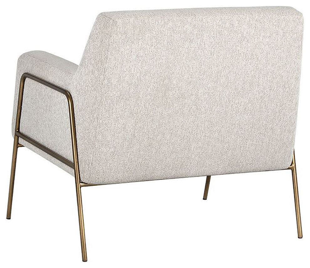 Cybil Lounge Chair, Dove Cream