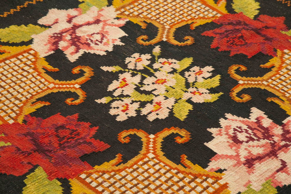 Rug N Carpet - Handmade Oriental 6' 1'' x 6' 5'' Antique Rose Kilim Rug