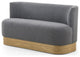 Krista Dining Bench-Knoll Charcoal