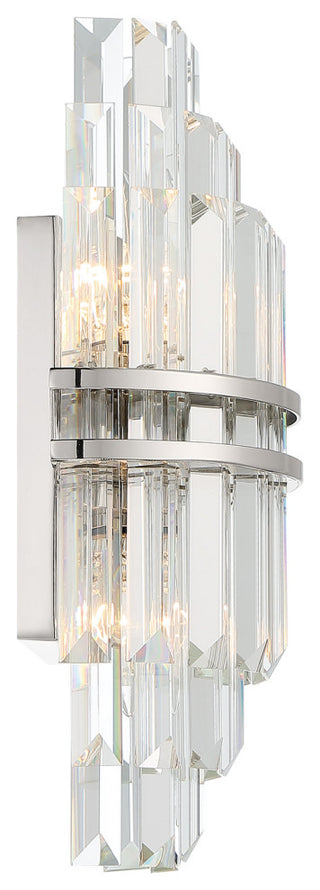 Crystorama Lighting Group HAY-1402 Hayes 2 Light 14" Tall Wall - Polished