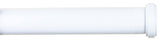 5/8" Bouchon Adjustable Curtain Rod, 28"-48", Glossy White