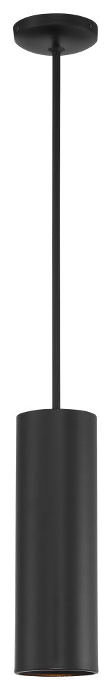 Pilson 15" Rod Pendant, Replaceable LED, Matte Black