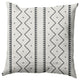 Mudcloth Decorative Throw Pillow, Pepper, 16"x16"
